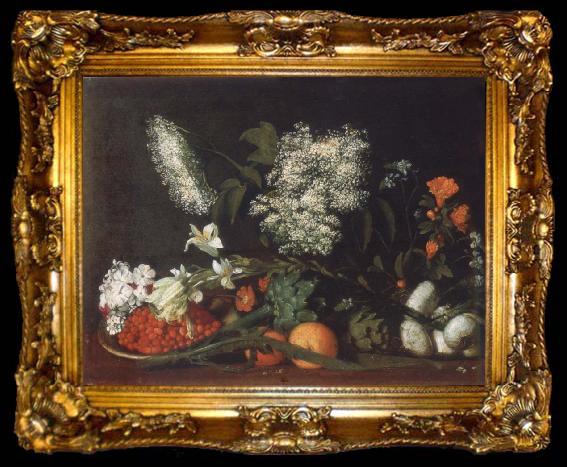 framed  unknow artist Style life with strawberries and Artischocken, ta009-2